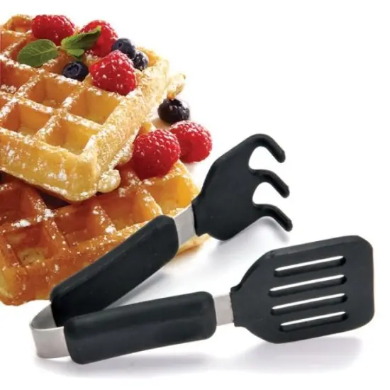 Norpro 6" Grip-EZ Non-Slip Grab and Lift Tongs - Great for Waffles {5}