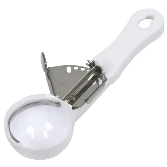 Chef Craft 8" Plastic Ice Cream Scoop with Trigger for Easy Release {1}