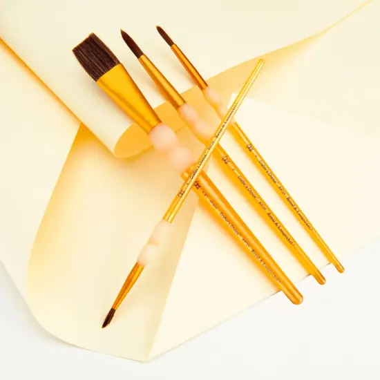 RCC 257 | Crafter's Choice&trade; 4pc Camel Hair Variety Brush Set {2}