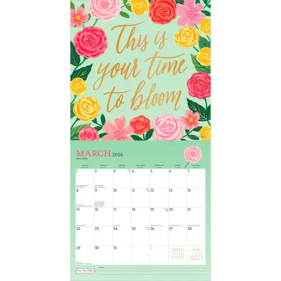 Bonnie Marcus OFFICIAL | 2026 12 x 24 Inch (Hanging) Monthly Square Wall Calendar | Foil Stamped Cover {3}