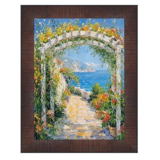 Wood Grain Mahogany Ven Slope Picture Frame 18x24 frame {5}