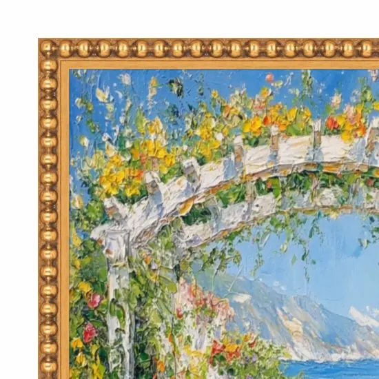 Slim Gold Leaf Beaded Picture Frame 13x17 frame {4}