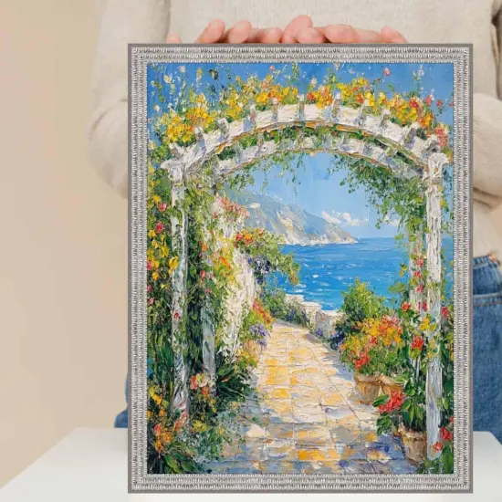 Slim Modern Bright Chrome Silver Pebbled Texture Picture Frame 22x28 frame {7}