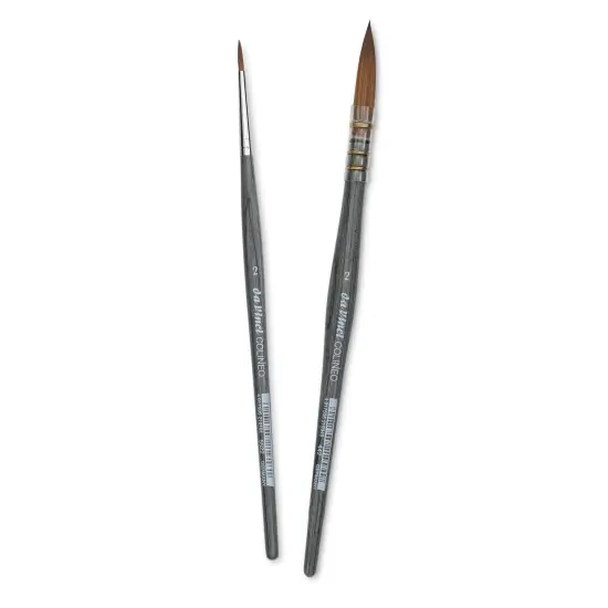 Da Vinci Colineo Synthetic Kolinsky Sable Brushes - Set of 2, Short Handle, Set 5422 {1}