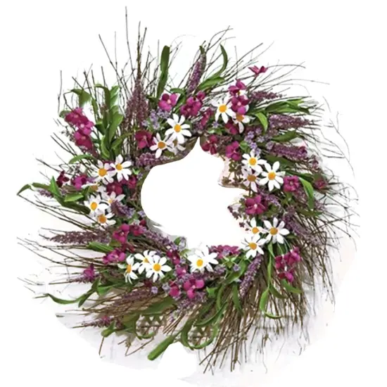 Spring Flower & Phlox Wreath 24" {1}