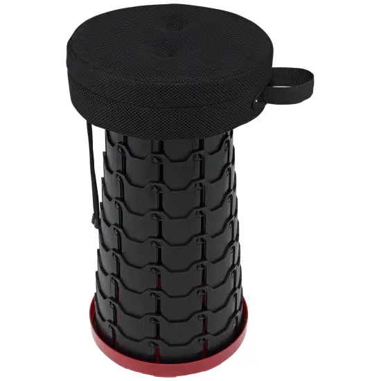 SoHo Urban Artist Collapsible Telescoping Stool with Upgraded Thick Cushion - Lightweight 2.46 lbs Pop Up Stool, Adjustable Seat Height 2.6'' to 17.6'', Portable with Non-Slip Base & Shoulder Strap {3}