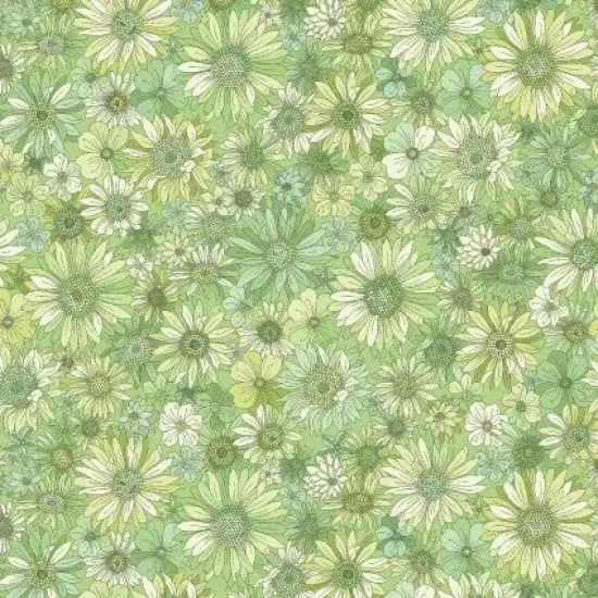 Green Best Friends Sleepovers Cotton Wideback Fabric per yard {1}