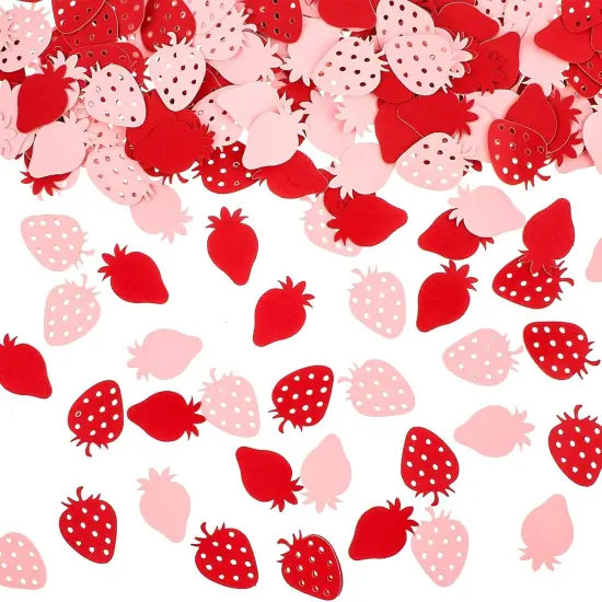 200PCS Strawberry Dot Confetti Scatters for Baby Shower, Bee Birthday, Wedding {1}