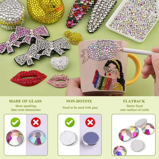 2500PCS SS10/2.8mm Flatback Crystal Rhinestones {4}
