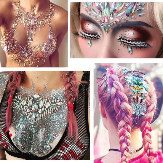 1000pcs AB Colorful Flatback Rhinestones - Mixed Color {2}