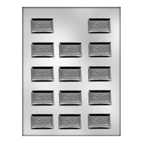 Rectangle Chocolate Mint with Scroll Mold {3}