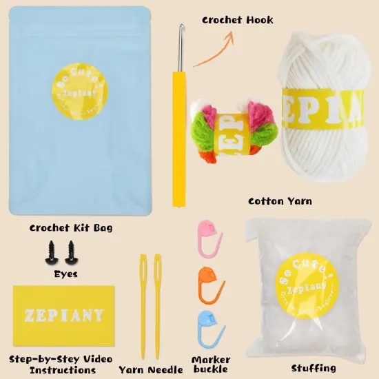 Crochet Kits for Beginners Stuffed Animal Knitting Sets {4}