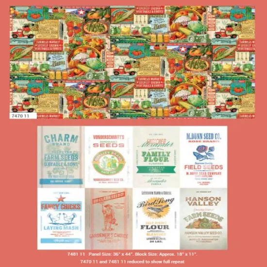 Farm and Garden Fat Quarter Bundle by Cathe Holden for Moda (7470AB) {6}