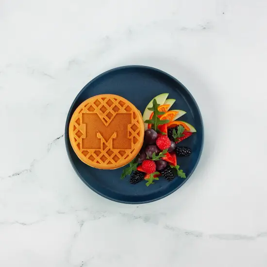 Uncanny Brands Michigan Wolverines Mini Waffle Maker {4}