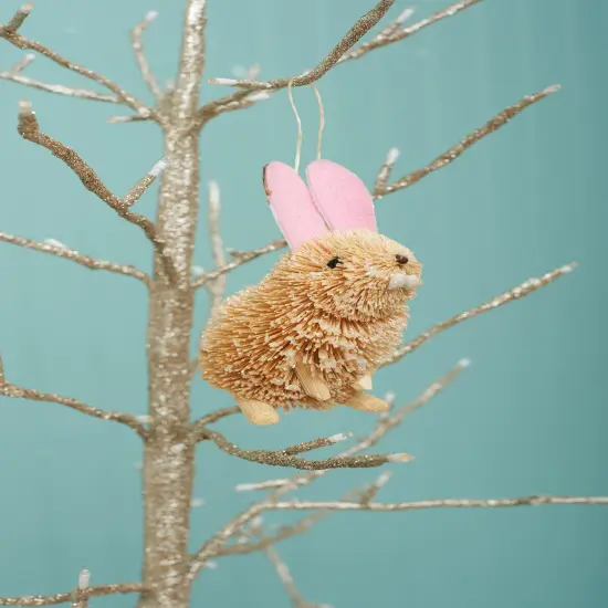 Snowy Easter Bunny Rabbit Hanging Christmas Ornament Decor {4}