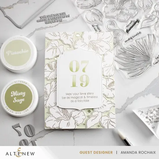 Flowers And A Flamingo {7}