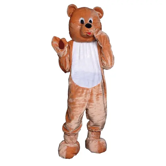 Teddybear Mascot Full Body Costume with Oversized Head and Mitts {1}