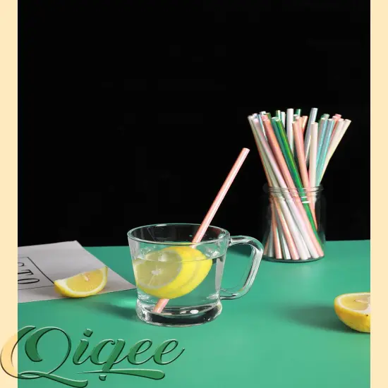150pcs Iridescent Paper Straws for Drinking Disposable Sraws Disposable Straws Bulk（5 Color Muli {5}