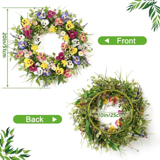 20 Inch Spring Wreaths for Front Door {2}