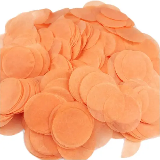 Tissue Paper Confetti 5000 Pieces Orange Round 1 Inch Paper Circle Dots for Table Wedding Birthday Party Decoration {1}