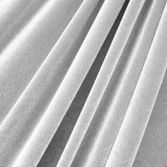 1 Yard Stretch Velvet Fabric Soft Medium Weight Sheen 4-Way Stretch 58/60" Width Silver {1}