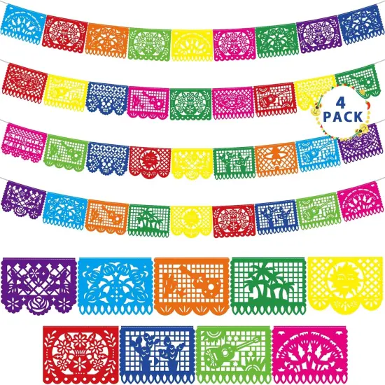Fiesta Party Decorations, 4 Pack Cinco De Mayo Banner {1}