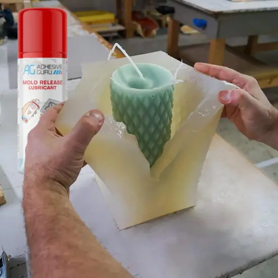 ADHESIVE GURU AG110 Silicone Mold Release Spray, 13.5 fl oz &ndash; For Resin Casting, Candle, Soap & Craft Molds {6}