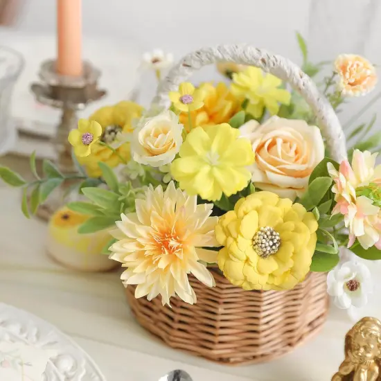 Artificial Silk Flower Floral Arrangement {3}