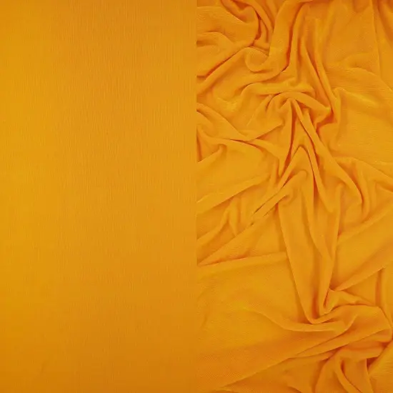 1 Yard Slinky Rib 1x1 Solid Knit Fabric 240 GSM, 52/54&Prime; Wide Polyester Spandex Blend MANGO {1}