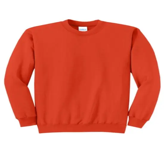 Port & Company&reg; Core Fleece Crewneck Long Sleeve Sweatshirt Orange&nbsp; {1}