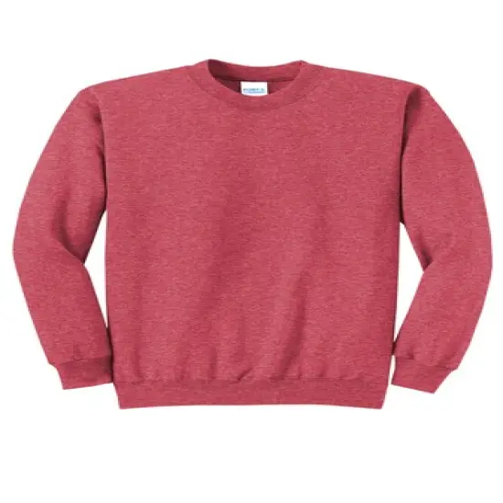 Port & Company&reg; Core Fleece Crewneck Sweatshirt Heather Red&nbsp; {1}