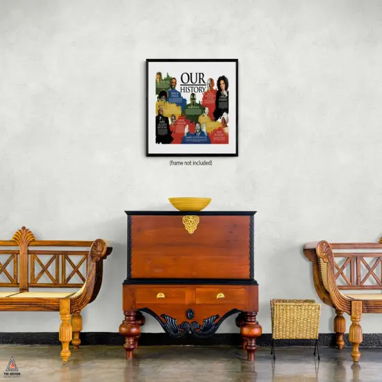 Our Black History Poster African American Classroom Print, 24"x18", Unframed {2}