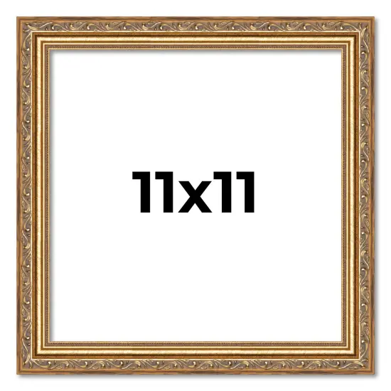 11x11 Museum-Quality Picture Frame with UV-Resistant Acrylic & Acid-Free Backing, Available in 4 Finishes - Gold, Silver, Bronze, and Black {1}