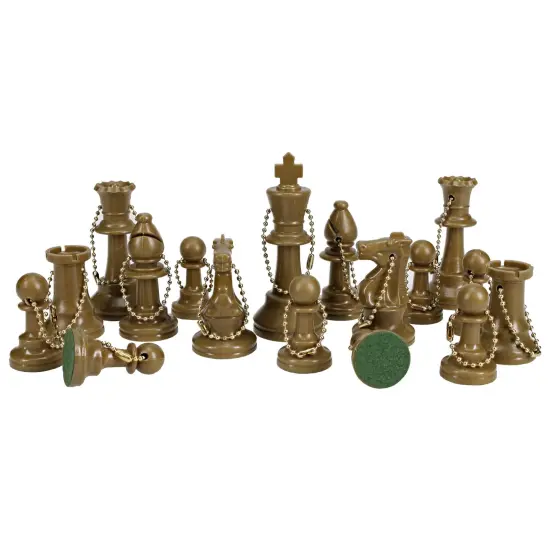 WE Games Keychain Bag Tag Chessmen - Includes 17 Pieces {2}