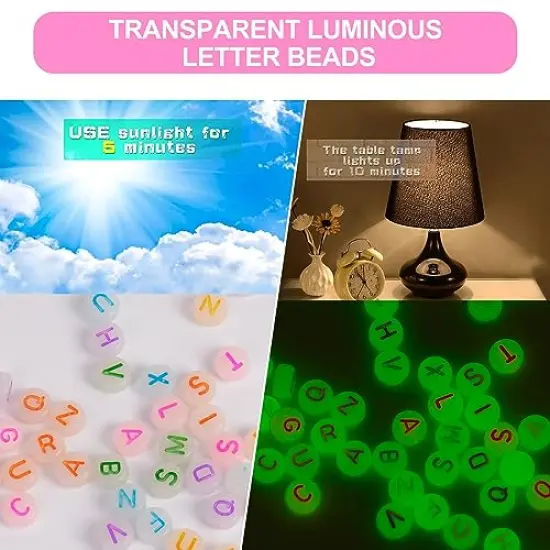 6100 Pieces Polymer Clay Beads for Bracelets Making Aesthetic Kit 24 Colors Flat Heishi Beads for Jewelry Making DIY Set with Letter Beads, Smile Face Beads and Charms for Girls Gift {5}