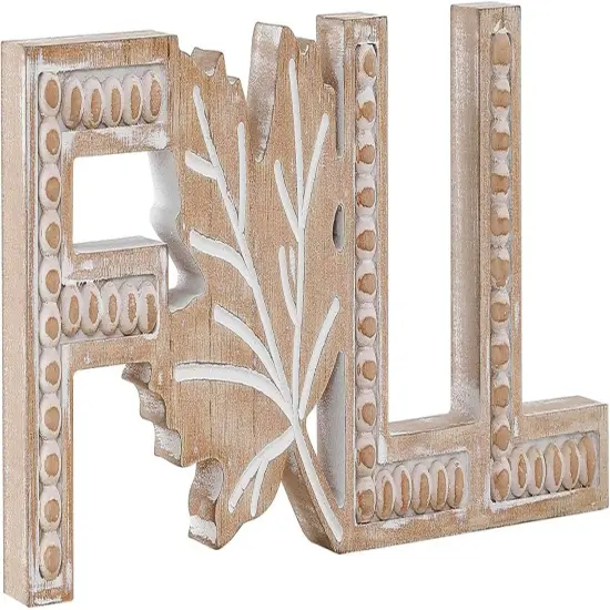 Rustic Fall Sign Wooden Fall Table Decoration {1}