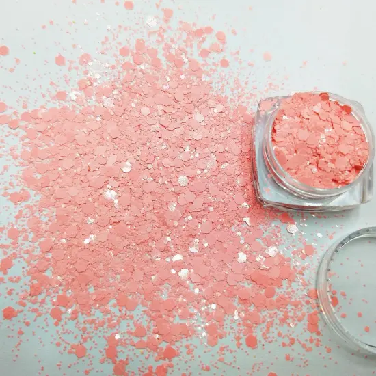 Color Solvent-Resistant Chunky Nail Glitter Mix Hexagon Flake Sequin {6}