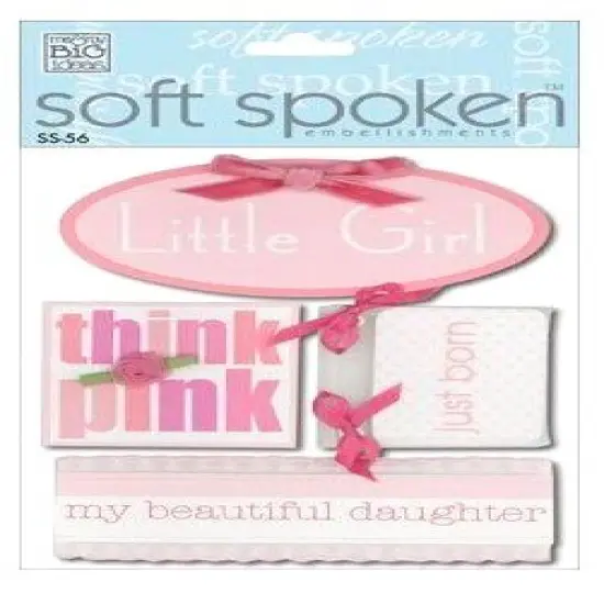 Me & My Big Ideas Soft Spoken Little Girl Dimensional Stickers {1}