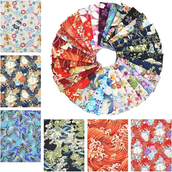 30 Pcs Cotton Quarters Fabric Bundle - 8" x 10" {1}
