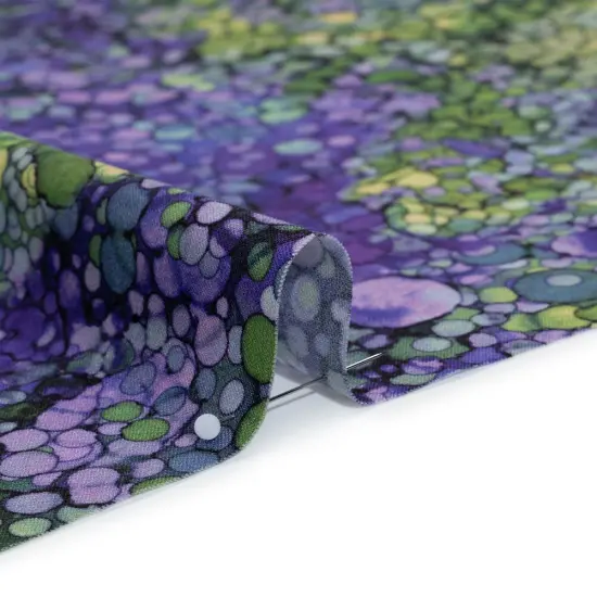 1 Yard Northcott Pansy Bubbles Printed Quilting Cotton Fabric 43 Inches Width {2}