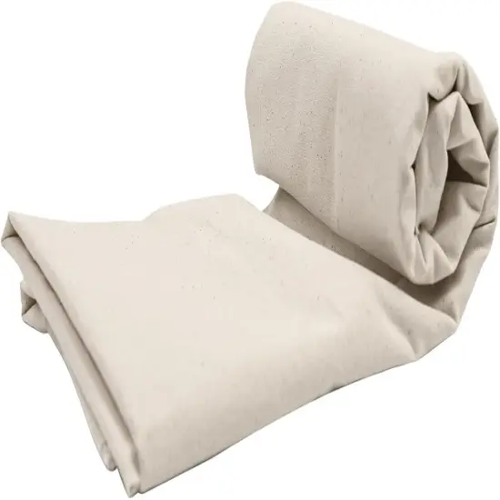 Muslin Cotton Fabric by The Yard Light Weight 63 Inches Wide Natural (Natural White, 1 Yard) {5}