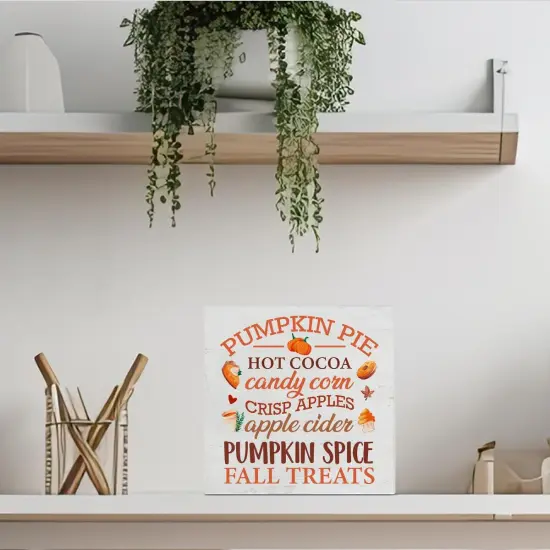Wooden Box Sign Fall Table Decor {3}