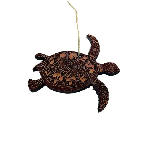 Sea Turtle - Cedar Ornament {4}