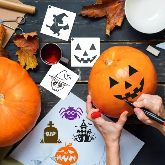 Small Stencils for Painting on Wood Reusable, 3 Inch Reusable Stencil (halloween) {3}