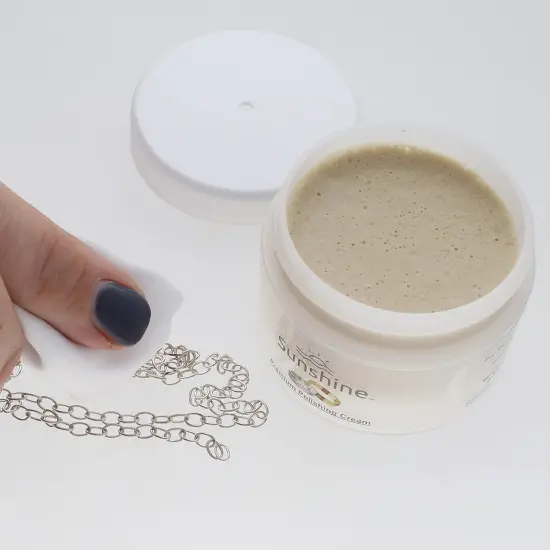 The Beadsmith Sunshine Premium Jewelry Cleaner &ndash; 4oz Cleaner with Brush, 6oz Refill Bottle and 1.5oz Polishing Cream &ndash; Safe to Use on Gemstones, Soft Stones, Precious Metals on All Types of Jewelry {4}