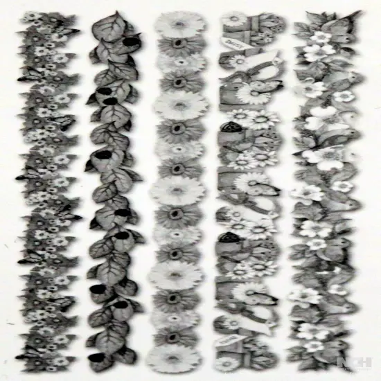 K & Company Susan Winget Spring Blossom Icon Adhesive Borders {2}