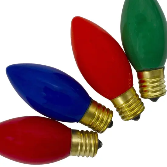Northlight C9 Opaque Christmas Replacement Bulbs - MultiColor - 4ct {3}