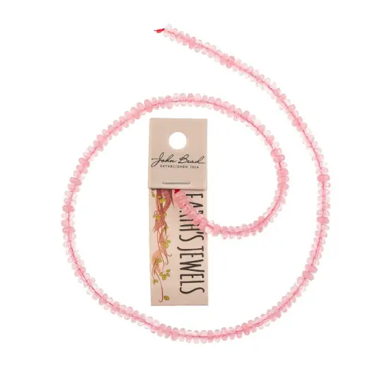 John Bead Earth&rsquo;s Jewels 15in 2x4mm Rondelle Natural Semi-Precious Stone Bead Strand Rainbow Mix {3}