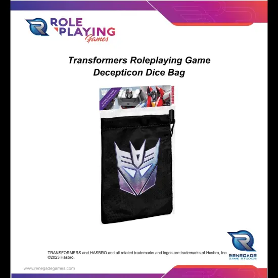 Transformers RPG Decepticon Dice Bag - Roleplaying Game Accessory {3}