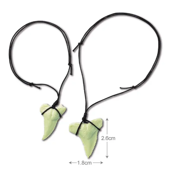 4M: KidzLabs: Dig Glow Shark Tooth Fossils - Dig & Excavate, Make 2 Glow-In-The Dark Tooth Necklaces, Science & Jewelry Making Craft Kit, Kids Ages 5+ {7}